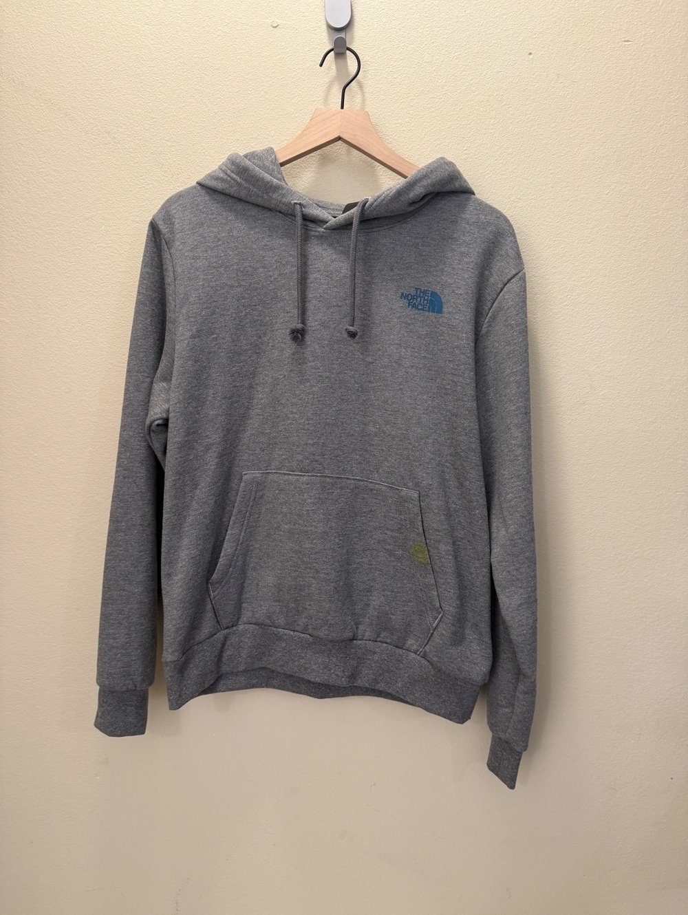 The North Face Mid Grey Hoodie with Graphic Print, Size M